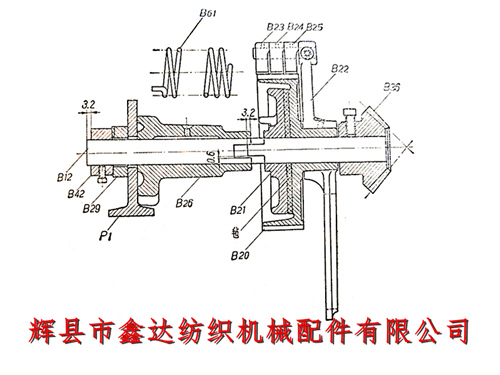 織布機送經(jīng)裝置（1511型內送經(jīng)機構）安裝說明